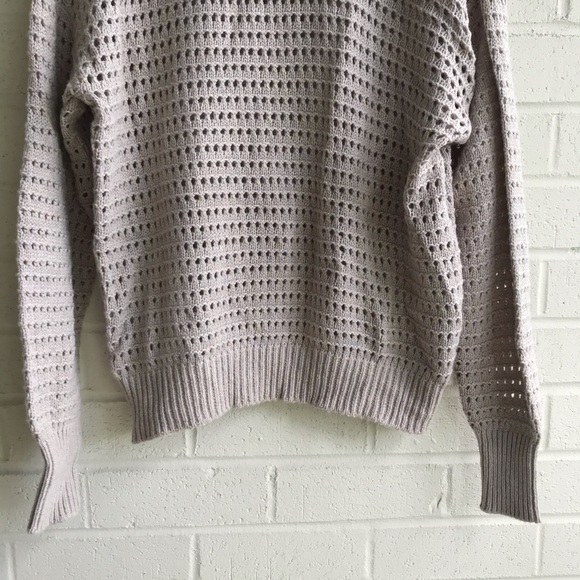 MISA Los Angeles Ramsey Oatmeal Open Knit Sweater - Picture 3 of 8